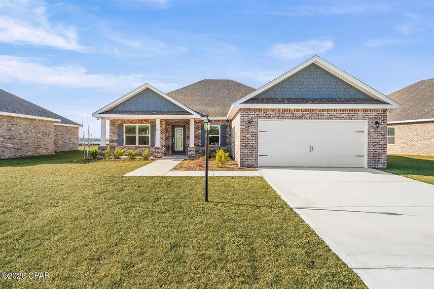 Welcome to the Crystal plan. This thoughtfully designed home offers a harmonious blend of style, functionality, and comfort.
Upon entering the foyer, you'll notice a den on the left, providing a versatile space that can be used as a home office, study, or even a fourth bedroom. To the right, a formal dining room awaits, creating an elegant setting for hosting dinner parties or enjoying special meals with loved ones.
Just beyond the den, a corridor leads to a private kids or guest wing of the home. This wing encompasses two bedrooms, a full bathroom, and a convenient laundry room with access to the two-car garage. The presence of a linen closet in the hallway adds practicality and storage options.
Returning to the foyer, you'll be greeted by the spacious great room, which serves as the central hub of the Crystal floorplan. This open and inviting space seamlessly connects to the breakfast area and kitchen. The great room provides ample space for relaxation and entertainment, ensuring quality time with family and friends.