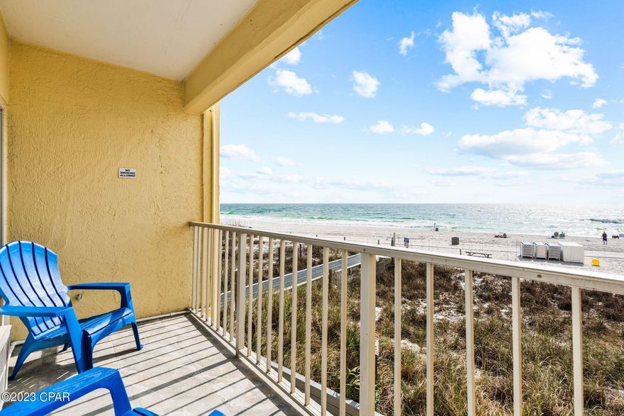 CURRENTLY UNDER CONTRACT, SELLER WILL CONSIDER BACKUP OFFERS 

Beautiful condo on the beach, great views. Watch sunset on the patio! Right on the beach.  No high rise elevators to ride. Continental Condo is on the West End of the beach close to Pier Park and many restaurants and attractions! Cross the street from Gulf World!

The unit is located close to the pool and lobby, no need for the elevator. You will be steps away from the beautiful Gulf of Mexico and white sandy beach!