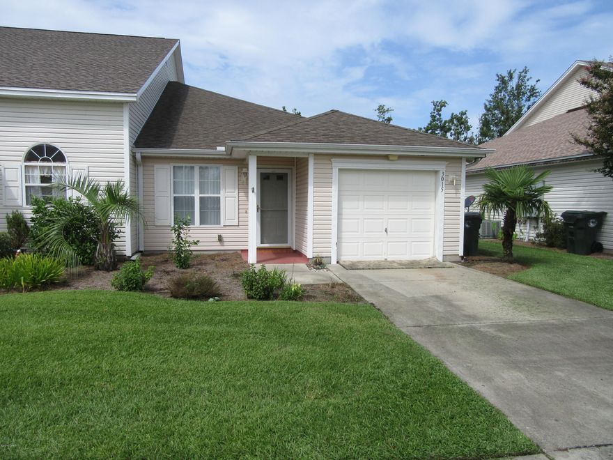 Very Spacious 2 bedroom and 2 Bath in the Hammocks with newly installed wood plank flooring. Very nice home for the person that doesn't want a lot of maintanence as the yard is cut by the association. Community pool. Great location close to shopping, dining and some of the best schools in Bay County. All property sizes and ages are approximate, please measure and/or verify if important. School assignments are subject to change, please check with Bay County for most accurate information. Deposit is the same as one month's rent. Pets allowed with owner approval and a $250.00 NON-REFUNDABLE pet fee applies per pet. Breed restrictions apply