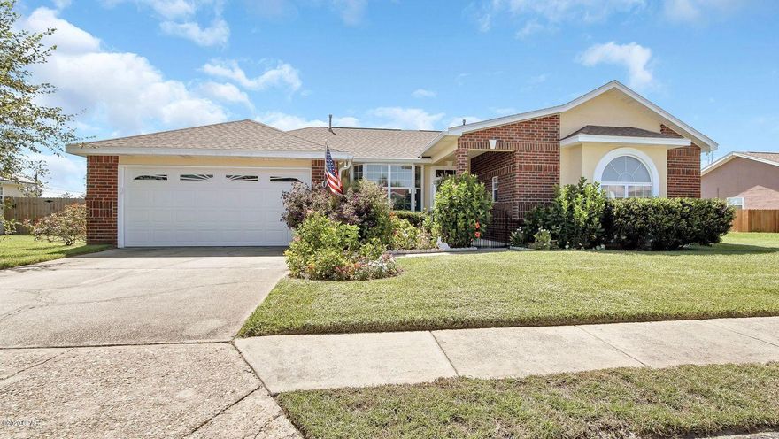 Charming  updated home only minutes from Tyndall Air Force Base. Featuring a newer roof installed in December of 2018 with gutters, all new windows and sliding glass door (2020), and New Luxury Engineered Vinyl Plank Flooring throughout. You will love the updated kitchen, with granite countertops, new tile backsplash, and gorgeous stainless appliances. The raised ceilings make the home feel so spacious and open. Enjoy the bonus room off of the kitchen, spending your evenings relaxing in front of the fireplace. The spacious 16 x 13 Master Bedroom features raised ceilings, a beautiful arched window and a large walk-in closet. 

The beautifully manicured yard is breathtaking, with new sod and an irrigation system to keep it looking lush. The owners carry a termite bond that is transferrable. Just off of the Den there is a very large laundry room/utility room. The backyard is lovely, with a cozy gazebo, an area to grill and put your table and chairs to enjoy the outdoors.