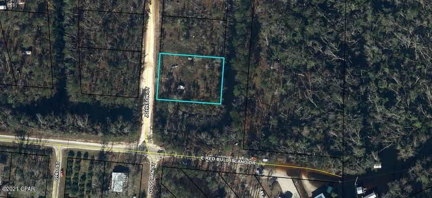 Nice lot at Red Bull Island. Just under half an acre. Partially cleared. Tap fees paid and has city water and sewer. Also has a power pole in place. Current owner has a travel trailer on it. Great spot to build a home or to  park an RV. Just seconds to the Chipola River. Great proximty to Port St Joe and Mexico Beach. Small Creek behind the property. The lot next door is for sale as well if someone wants more space.