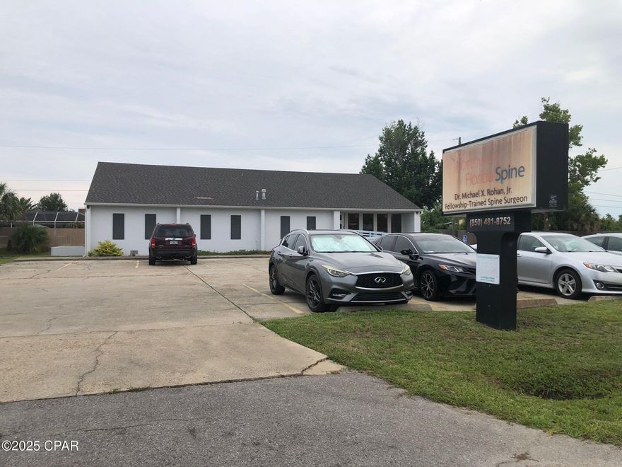 Medical office building located in the heart of Panama City's medical and professional district. Located at 2636 Jenks Avenue, this property offers an ideal setting for professional providers looking to establish or expand their presence in a highly visible location.  The entire building has been tastefully updated including four private exam rooms, large reception/waiting area, administrative office, full breakroom, private doctor's office, and restrooms.  A new roof was installed Ample parking for both patients and staff with accessible private access as well. Convenient access to U.S. Hwy 231, 23rd Street, and surrounding medical facilities, including Ascension Sacred Heart and Gulf Coast Regional Medical Center.