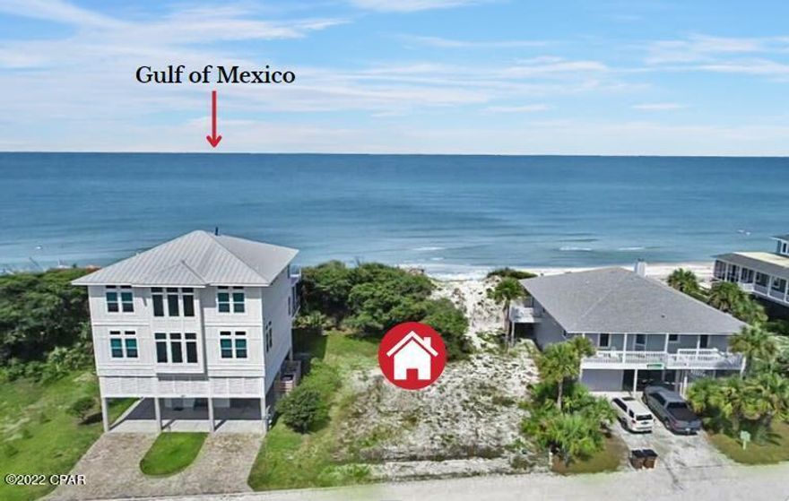 STUNNING GULF FRONT LOT W/61' OF FRONT FOOTAGE IN THE GATED COMMUNITY OF SECLUDED DUNES! Create the beach experience you've dreamt of w/panoramic water views in this highly desirable neighborhood w/no HOA dues & light building restrictions. Secluded Dunes is deemed one of the more exclusive neighborhoods on the North Cape w/miles of sugar white sand beaches & some of the highest dunes in the area. Fish from the shoreline & surf the waves right outside your backdoor. Convenient boating access is minutes away at nearby Eagle Harbor. Teeming w/wildlife, nature enthusiasts will enjoy a drive thru St Joseph St Park for native bird watching, fox & deer. You are one step closer to building your next vacation home or investment property. Don't delay! This property will not last long.