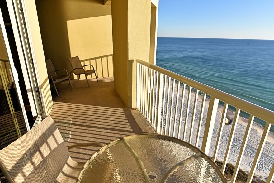 A rental machine! 2019 Gross Income $46k and $50k projected for 2021. $6500 prepaid rent to new buyer! Perfect to use for yourself, family and friends too. Offered furnished and ready to rent! This condo features the popular Gulf-Front Master Bedroom with bathroom and access to private balcony. Lots of NEW in this unit - 2020: Living Room Furniture, Dining Table, Refrigerator, Stove, Stearns/Foster Bedroom Mattresses. 2019: Stackable Washer/Dryer, Water Heater. 2018: 2.5 ton Carrier AC. Easy care luxury vinyl flooring throughout. This spacious 2/2 unit sleeps 6. Down the hall from the full kitchen is a guest bedroom with bath access. Exclusive Resort Amenities - View Exclusive Resort Amenities include beachfront and terrace pools, hot tubs, seasonal tiki bar, grill area, fitness center. Central location near Pier Park and dog friendly beach.