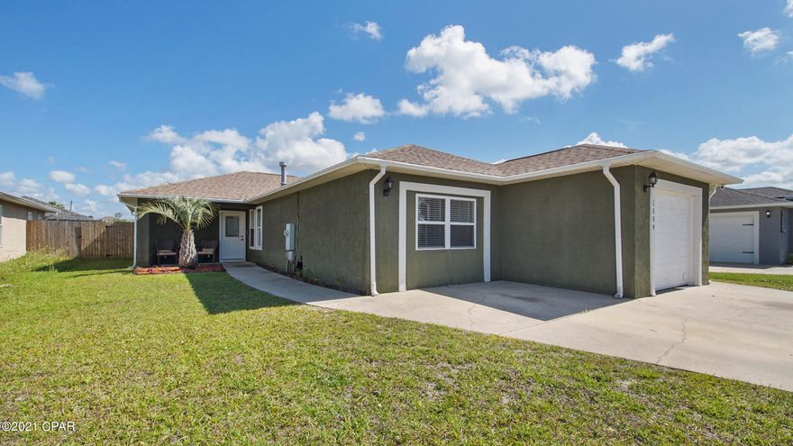 UNDER CONTRACT TAKING BACK UP OFFERS

Beautiful one level home offers great split floor-plan with wood-look tile flooring in main living areas, remodeled kitchen with wrap around cabinets and newer appliances, new windows throughout, new roof (2018), a mud and laundry room that would be the envy of anyone, one car garage, and fenced backyard. Less than 15 miles to Panama City Beach access.