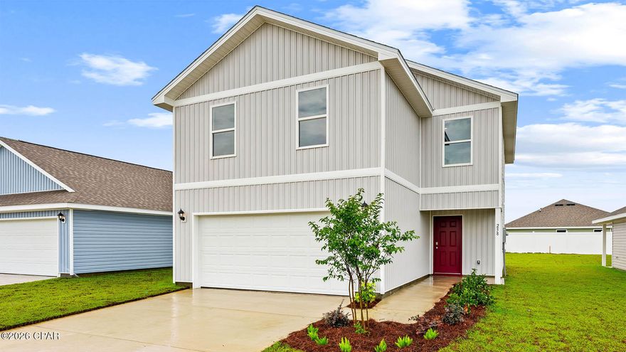Welcome to the Aisle, a new home floor plan at Park Place in Panama City, Florida. The Aisle is our only two-story floor plan available currently at Park Place, featuring a spacious open kitchen and living room design on the bottom floor, and a thoughtfully laid out upstairs that feels large and cozy. The Aisle floor plan is a spacious 4-bedroom, 2.5 bathroom, with 1,960 square feet and includes a two-car garage. On the outside you will notice vinyl siding and a concrete walkway to the front door, which is covered by the second level. On the rear of the home, there are two backdoors covered by an awning with a concrete pad with room to sit on your back patio and enjoy the beautiful sunsets and lovely pond view this home offers! 

As you enter this home, you will think of endless possibilities for laying out your home with an open kitchen, living room, and dining area all in one that encompasses the entire first story of the home. The two-car garage leads right into the other side of the kitchen and dining area to the back door.

In the upstairs bathrooms and kitchen, you will see beautiful granite countertops with undermount sinks, EVP flooring throughout the main areas, and soft, comfortable carpet in the bedrooms and stairs. Stainless-steel appliances including a dishwasher, microwave, and stove are included in these homes, as well as a Smart Home technology like all homes in Park Place.

Our Park Place community features underground utilities making it less susceptible to damage from severe weather leading to fewer outages and more reliable service. Residents of Park Place can enjoy exclusive access an amenity center complete with a pool and playground for all to enjoy.

To learn more about this home and the other beautiful homes at Park Place, stop by our model home or schedule a tour with us today, you won't be disappointed!