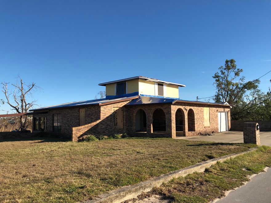 The storm has caused our community heavy damage. However, as in all disasters there is a silver lining. The property's price has been reduced in order to allow someone to be able to repair it and have a nice home with plenty of room for a growing family.  It is centrally located, both close to Tyndall,  the east side of town, and Panama City proper.