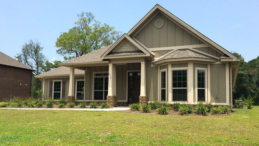 McKenzie plan has 5 bdrms 4 bths. Wonderful open plan. Upgraded kitchen & oversized island. Tray ceilings and granite countertops. Backs to channeled bayou. Under construction.Pictures, photographs, floor plans, elevations, features, colors and sizes are approximate for illustration purposes only and will vary from the homes as built. Check out D.R Horton's latest master planned community, spanning over 700 acres. Fanning Bayou is a natural and secluded setting surrounded by conservational habitat, yet within close proximity to shopping, dinning, and the new Panama City International Airport. The neighboorhood has a gorgeous pool house complete with a 5,000sf pool, open and shaded lounge areas, entertainment pavillion and green space.