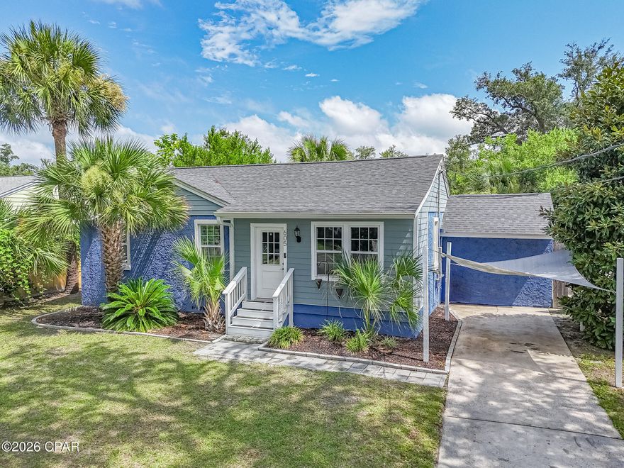 $10,000 seller credit at closing! 

This one is a MUST SEE. Tons of updates, meticulously maintained and full of character. With 4 spacious bedrooms, 2 bedrooms and a fenced back yard offer plenty of space to settle in. Modern comforts meets the timeless charm of a classic Cove home. in one of the most established neighborhoods in Panama City.

Step inside to an inviting and open floor plan, thoughtfully designed to maximize space and light. The spacious primary suite offers a peaceful retreat with a large walk-in closet and a spa-inspired ensuite bathroom. Three additional bedrooms provide flexibility for family, guests, or a home office. Enjoy year-round outdoor living with beautifully landscaped grounds and ample yard space—perfect for entertaining or relaxing in a serene setting. 

Major upgrades include the roof and A/C (2020), fully updated electrical and plumbing, and new flooring throughout. In 2023, the subfloor was replaced with durable metal beams backed by a lifetime warranty, adding long-term structural peace of mind. The crawlspace is equipped with a permanent dehumidifier and moisture barrier for added energy efficiency. Additional highlights include a brand new LG washer, dryer, and stainless steel appliances, making this home truly move-in ready. 

Modern finishes, clean lines, and a warm, welcoming ambiance make this home ideal for quiet evenings or hosting guests. Conveniently located near top-rated schools, shopping, dining, and entertainment, this stunning bungalow offers the perfect blend of comfort, style, and location.