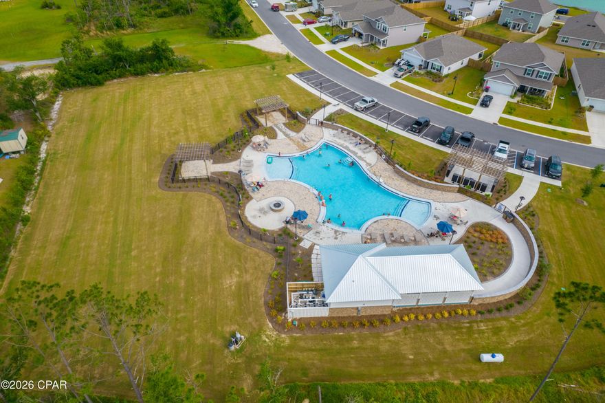 This 5 Bedroom 3 full bath home is over 2550 sq ft and sits on a huge corner lot located in one of the most desirable neighborhoods in Panama City!  An open floor plan is the heart of the home with a spacious kitchen including stainless appliances, a walk in pantry, granite, and a beautiful island overlooking an enormous living room. This property has a fenced in back yard, 2 car garage and is equipped with an IQ smart home system. Take a stroll through landscaped trails to your community pool! This location is central and just minutes to Tyndall Air Force Base, Gore Park with walking, recreation and a boat ramp, Mexico Beach and Pier Park! Call today to schedule a tour, this amazing 2022 home is priced to sell! There is also a VA assumable loan at 4.75%!