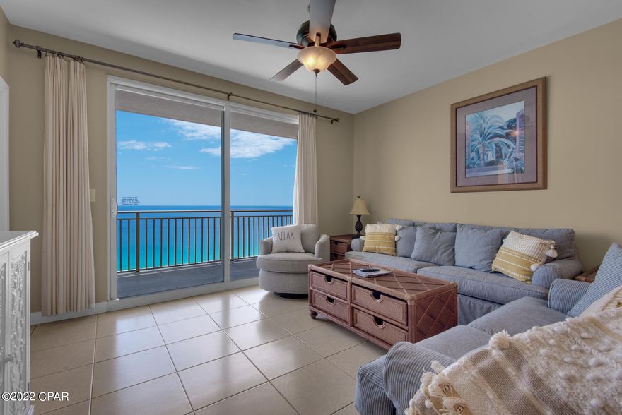 Looking for a family-friendly resort with great rental potential? You just found it! This gorgeous 2 bedroom, 2 bath unit in the popular Splash Resort is just what you are looking for! Sold completely and fabulously furnished, this condo boasts tile flooring throughout, large living area and kitchen which opens to a large gulf front balcony, spacious gulf front master bedroom also with balcony access and of course a GORGEOUS view! This condo is well maintained, freshly painted and a new HVAC system and washer/dryer were also recently installed. Splash has all the amenities of a true resort destination...over 400 feet of Gulf frontage, two distinct waterpark environments, complete with Lazy River, Water Jungle Gym and Toddler Pay Area, full state-of-the-art fitness center, RipTide bar & grill and covered parking. Call today to see this gem!
