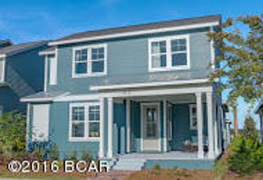 Have your morning coffee sitting on your front porch enjoying the tranquil view of the Academy Park pond. Spend the afternoon in one our several parks, walking or biking on the community trails, canoeing in the beautiful bay or swimming in the community pool coming in 2017.                      

This home is the popular Captiva plan consisting of 2,230 + SF, boatbuilder elevation with detached garage.  As you walk through the front door, you notice the bright open plan with large windows looking out to the covered porch/outdoor entertainment area. The kitchen features upgraded espresso cabinets, elegant sparkling white quartz countertops with complementing backsplash, stainless steel appliances and under mount sink. The entire main floor has upgraded antique chateau porcelain tile and accent trim and crown molding. The main floor layout consist of open concept kitchen-living room, separate dining room with butler's pantry and a half bath. The second floor consist of 3 bedrooms, two baths and a 180 + SF bonus/game room. One of the most appealing features of this home is the extra-large (19' x 15') master bedroom and on suite with large walk-in closet. Other features include 8 foot doors, 36" high vanities in bathrooms, open stair railing, upgraded tile in bathrooms, recessed lighting in the kitchen, family room and porches, etc.. This home is complete and ready for its new owner. Come by today to see why everyone is talking about the exciting new SweetBay community.