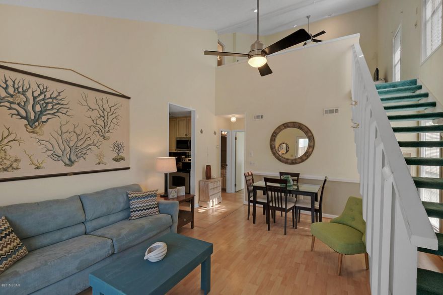 Spacious condo at Horizon South. 2-story loft floor plan, with 2 BR's and 2 BA's and only 4 units in the building. Approximately 960 sq ft and located in Building 28, next to pools, shuffle board, tennis and mini golf and close to the FBR gate. Best location in complex for all the amenities. This unit is in excellent condition and features a bright, open floor plan with soaring vaulted ceilings, a first floor bedroom, remodeled kitchen with new cabinets, stainless appliances and granite counter tops, updated baths with new cabinets and granite counter tops and a huge second floor bedroom with it's own bath. Lots of storage with an indoor and outdoor owner's closet and each condo in building 28 has a private fenced 10x14 patio to enjoy the outdoors. Horizon South has always been a popular vacation destination. The complex offers 4 swimming pools, tennis courts, miniature golf & shuffle board courts. Building 28 is one the closest 4-unit bldgs to all the amenities so you can't go wrong. Just a short distance to the FBR gate and beach access. Come see what this condo has to offer.