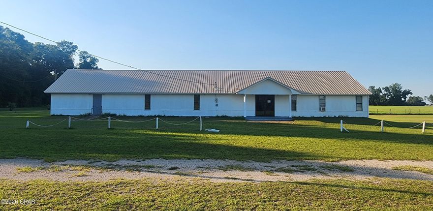 Looking for a Church/worship center? This property consist of two parcels with a combined total of 4.49 acres. The 1st parcel consist of the church (3,436 sq ft) and a 40X30 metal storage building (1,200 sq ft). The adjacent parcel consist of a 2,448 dining hall. No value is being placed on the mobile home and the additional building on the property.