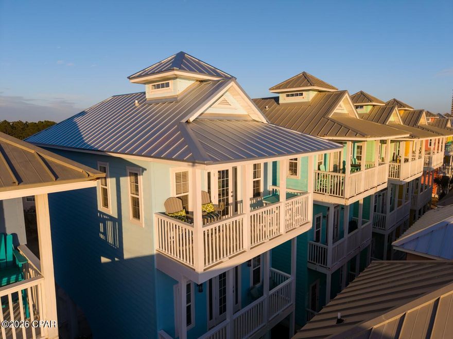 Welcome to the enchanting world of coastal living at 16328 Front Beach Rd, Unit 4, nestled in the vibrant Summer Towne Cottages community! This charming beach house is not just a home; it's a lifestyle waiting to be lived. With 3 spacious bedrooms and 4 beautifully designed bathrooms, this residence offers a perfect blend of comfort and style set against the backdrop of the pristine Gulf coast.

As you make your way through the home, you'll discover freshly updated features that harmonize modern elegance with the charm of beachside living. The metal roof not only adds a unique aesthetic appeal but also promises durability, making this home as practical as it is beautiful. You'll love relaxing in the sun-soaked living areas, filled with natural light that pours in through large windows, inviting the serene coastal vibes from outside.

But the real showstopper? The breathtaking Gulf view from the third floor, where mornings are greeted with stunning sunrises and evenings are wrapped in pastel sunsets. Imagine sipping your coffee or enjoying a glass of wine while soaking in the captivating scenery right from your own balcony!

For those who love adventure and the outdoors, the nearby dog beach access offers the perfect opportunity for your furry friends to frolic in the surf. The community is also just minutes from Pier Park, where shopping, dining, and entertainment await. Stroll a short distance to the county pier for a day of fishing, paddle boarding, or simply admiring the waves crashing against the shore.

This beach house isn't merely a place to live; it's a gateway to creating memories that will last a lifetime. With its perfect location, modern features, and coastal charm, this home is ready for you to make it your own. Come and experience the beauty and joy of life at the beach. Your paradise awaits!

As an added benefit, this property is an excellent short-term rental investment. With proof of past and future revenue, the financial opportunities here are impressive. This turn key home comes fully furnished with everything you need to have revenue flowing in as soon as possible.  Whether you are looking for a serene getaway or an investment property, this home fulfills both dreams effortlessly.

Don't miss your chance to own a piece of paradise in this highly sought-after beach community. Experience the luxury of coastal living at its finest in Summer Towne Cottages, where beautiful days and breathtaking views are part of everyday life. Come see this spectacular beach house today and find out why it could be the perfect place for you to call home!