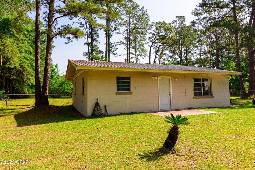 Welcome to your new oasis in the heart of Vernon! This charming 3-bedroom, 1-bathroom home is located on a spacious corner lot at the end of the road and offers plenty of privacy and tranquility.  The fenced-in back yard offers plenty of space for pets and children to play and a new 12x12 shed with electricity.  Step through the front door and be greeted by the warm and inviting open-concept design that flows seamlessly from the living area into the dining area and kitchen, perfect for entertaining family and friends.  This home would make a great investment/rental property for you or an affordable and comfortable forever home!
Located in a peaceful neighborhood just minutes from local amenities and within 35 miles to the NWFL Beaches International airport and Panama City Beach, this home is a must-see for anyone looking for the perfect balance of comfort and convenience. Don't miss out on this incredible opportunity!  Call today to schedule your private showing.