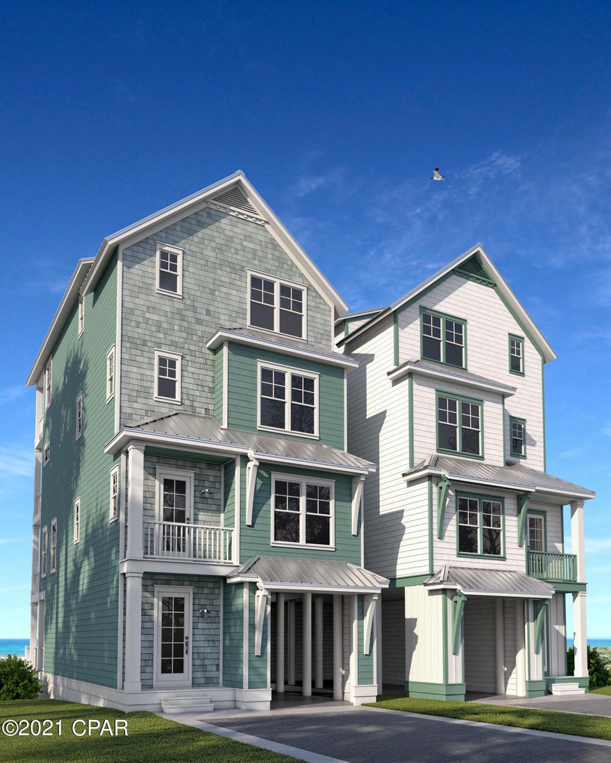 Brand new beachfront home currently under construction from Holiday Beach Development. Set for completion in spring '22. This home will feature 6 BRs and 7 full baths, comfortably sleeping up to 16 guests. First floor features a full bathroom, one of two laundry rooms, and access to the private beachfront pool and deck area. Second floor is where you'll find the main living and dining area, kitchen, the first bedroom as well as a fully furnished beachfront balcony looking out over the Gulf of Mexico. Third floor will have the second laundry room, 3 bedrooms including the beachfront king master suite with private en-suite and private balcony. Finally, the fourth floor will have two more bedrooms and recreational room with balcony access.