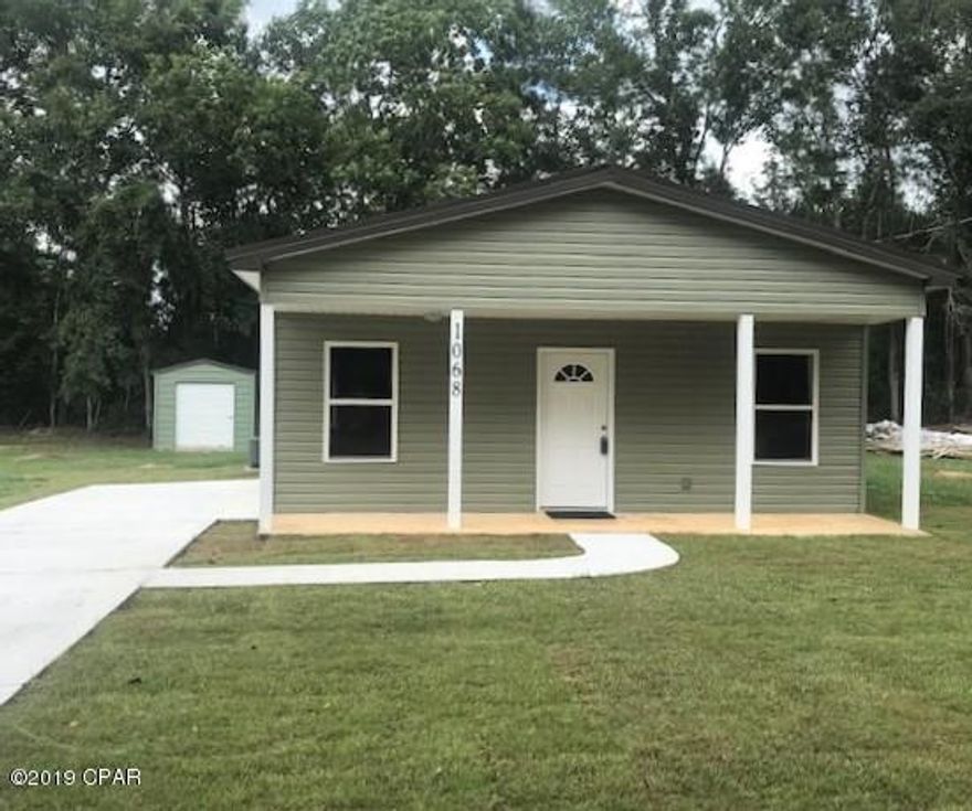 CURRENTLY UNDER CONTRACT, SELLER ACCEPTING BACKUP OFFERS!!! BRAND NEW ENERGY EFFICIENT HOME CURRENTLY UNDER CONSTRUCTION!!! This home is has been constructed with all steel framing on interior and exterior. All metal is eco-friendly and is 67% recycled. It features an Energy Star rated Bronze Slate metal roof, colonial green vinyl siding, central heat/air with heat pump, an electric on demand water heater, 9 ft. ceilings, stainless appliances and stained concrete floors. Home meets all current Florida building and energy codes and qualifies for some of the lowest insurance rates in our area!!! Home features a 10 x 10 metal outbuilding, front porch, concrete parking pad with sidewalk, faces a paved road, and is conveniently located to college, restaurants, and shopping.