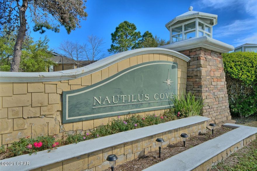 LOCATION, LOCATION, LOCATION!  This 3 Bedroom / 2 Bathroom Split Floor Plan Condo is walking distance to the beach and less than 1.5 miles from all the attractions at Pier Park.  This condo has new Luxury Vinyl Plank floors, Stainless Steel appliances, Granite Countertops and newer Washer / Dryer.  Nautilus Cove is a Gated Community with great amenities that include a large resort style pool, fitness center, children's playground, pet friendly walking areas, BBQ pits and clubhouse with a full kitchen.