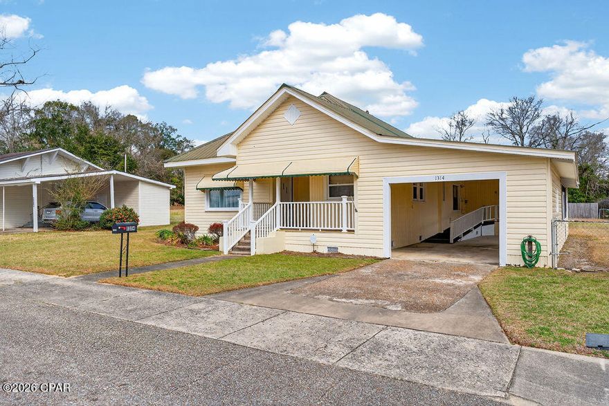 Welcome to 1314 Coggin Avenue in Chipley! This charming 3-bedroom, 2-bathroom home is conveniently located within the Chipley city limits, offering easy access to local schools, shopping, and dining.

Inside, you'll find a comfortable and functional layout with the living area open to the dining space, creating a warm and inviting atmosphere for everyday living and entertaining. The kitchen is nicely sized with ample cabinet and counter space, making meal prep a breeze. A small office provides the perfect spot for working from home, managing household tasks, or creating a cozy hobby space.

Outside, the attached carport offers convenient covered parking and additional storage potential. Whether you're looking for a primary residence or an investment opportunity, this well-located home is full of potential. Schedule your showing today!