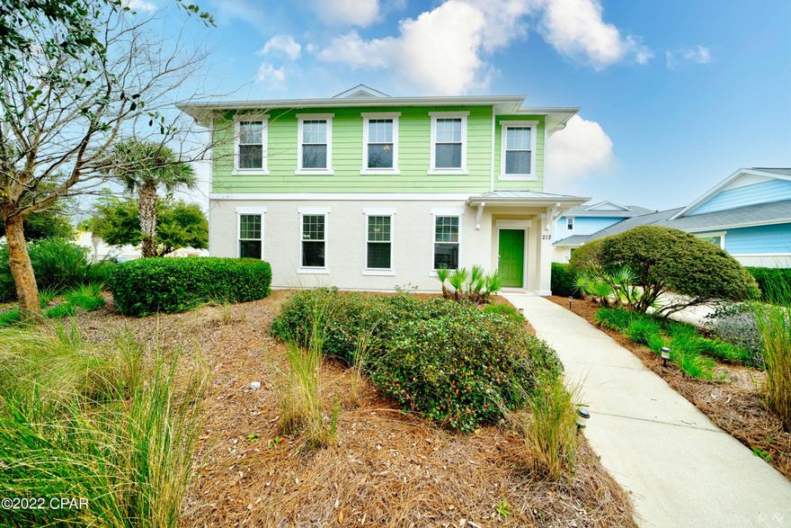 CURRENTLY UNDER CONTRACT, SELLER ACCEPTING BACKUP OFFERS Absolutely charming 3 bed, 2.5 bath villa in the desirable Whisper Dunes community. Furnishings and decor are negotiable! This home is located just a short drive to the white sandy beaches, Pier Park and Frank Brown Park. This home is also just a short drive to the coveted 30A boutiques, restaurants, beaches and more. The lush, well-manicured landscaping at Whisper Dunes will wow you before you even walk in! This home boasts an open living room, dining area and kitchen floor plan, creating a seamless spot to host family and friends without missing a thing. A plethora of hurricane impact windows allows for natural lighting to illuminate the space as well as recessed lighting in the living area and kitchen. The kitchen is equipped with stainless appliances, granite counters, a pantry and a breakfast bar. There is also access to the screened-in patio, backyard and garage from the kitchen. There is a half bath downstairs for the ultimate convenience. The first floor of this home is made with cement block and the only shared wall with the neighbors is the garage. Upstairs is a 12x12 loft that is the perfect space for an office, study area, play area, game room and more! The three bedrooms are also located upstairs for plenty of peace and privacy. The very spacious master bedroom boasts a tray ceiling and a private en suite. The private master bathroom features a soaking tub, a separate surround-tile shower with a glass door, a double vanity with granite counters, a private toilet room, a linen closet and a huge walk-in closet! The two additional bedrooms are spacious and share a full guest bathroom with a shower/tub combo and a modern vanity also with granite counters. The laundry area is also located upstairs for convenience. The backyard is secured with a beautiful privacy fence and features brick pavers and mulch, keeping yard maintenance a breeze while providing the perfect area for grilling and entertaining. There is also a 2-car garage. Enjoy the gorgeous Florida weather outdoors at Whisper Dunes! This community features a pool, dog parks and multiple walking trails. Check out this home today!