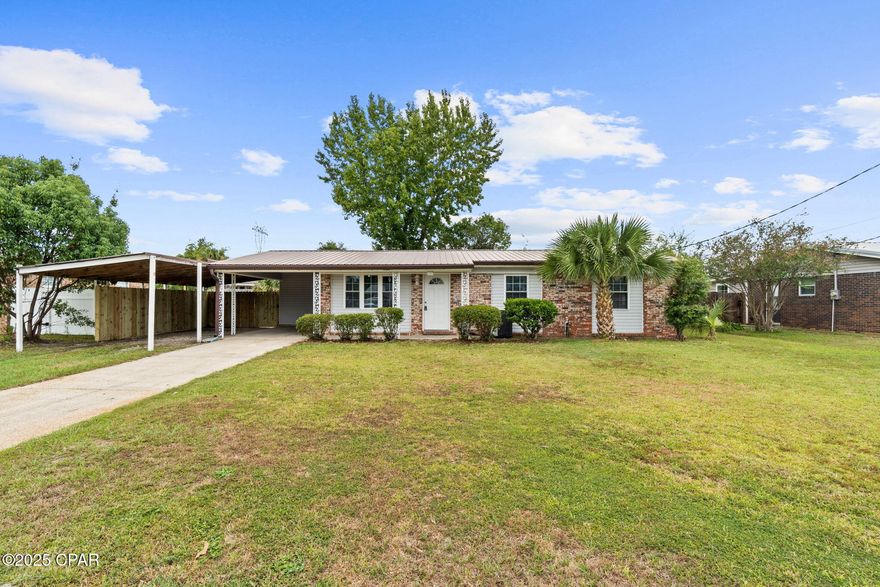 This 3 bedrooms 2 bathrooms and a bonus room home is conveniently located to schools, shopping and Tyndall AFB. Home features freshly paint, new stainless-steel appliances and LVP flooring. Outside you can enjoy a large back yard with privacy fence and storage building. Property is being sold AS IS. Buyer to verify all pertinent information.