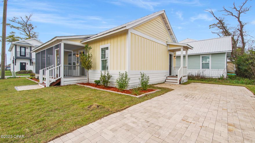 This is a must see florida cottage style home conveniently located in the heart of the growing Callaway community and just mintues from Tyndall AFB.  No detail was missed in this fully renovated home.  Upgrades include a fully screened in front porch, fresh landscaping, paver driveway, vinyl plank flooring, kitchen cabinets, marble countertops, and Whirlpool stainless steel appliance package.  New geo-thermal HVAC system and duct work, new water heater, fresh paint, blinds, light fixtures, etc... The list goes on!!  Schedule your appointment to view this property soon, it won't last long!!