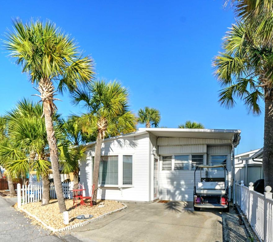 Possible owner financing available! Check out this adorable 2 bedroom 2 bath Venture Out home. This home is spacious and has lots of color. The kitchen is bright and airy and the living room is spacious and has good flow into the master bedroom.  Just bring your swimsuit and get ready to relax. Venture Out has 300' on the beautiful pristine beaches of the Gulf of Mexico and 1,000' on the Grand Lagoon. Venture Out has something for everyone. With two salt water pools (one heated), fishing pier, boat ramp, mini golf, children's play ground and much more.