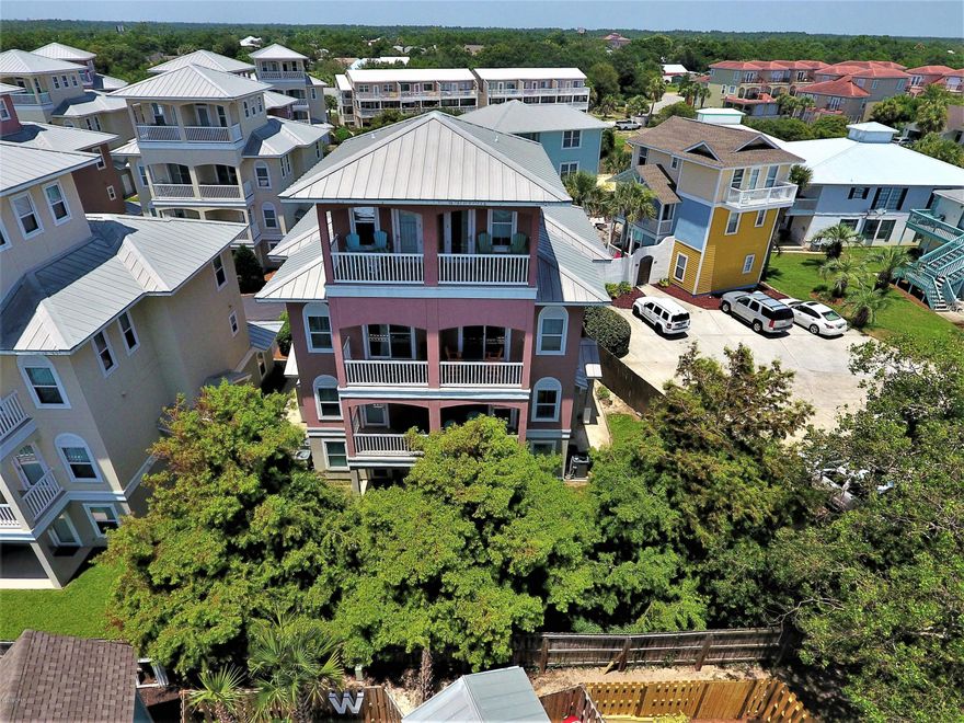 Casa Del Mar, House of the Sea, located on West End Panama City Beach, presenting 4 stories of vacation with emerald green water, sugar white sand and warm salt air. Casa Del Mar is 15 min from Pier Park, 5 min to Rosemary Beach and 30A and a few steps to the Gulf of Mexico! The Beachhouse has 2 full car garages, three bedrooms, 3.5 bathrooms and a 4th story with stunning views! The resort features a private pool and only 16 homes allows for privacy and relaxation. Interior features, private elevator, fully furnished, designed and decorated, granite counters, tile floors, three balconies and a covered patio, all it needs is you and your flip flops! Come visit Casa Del Mar today!