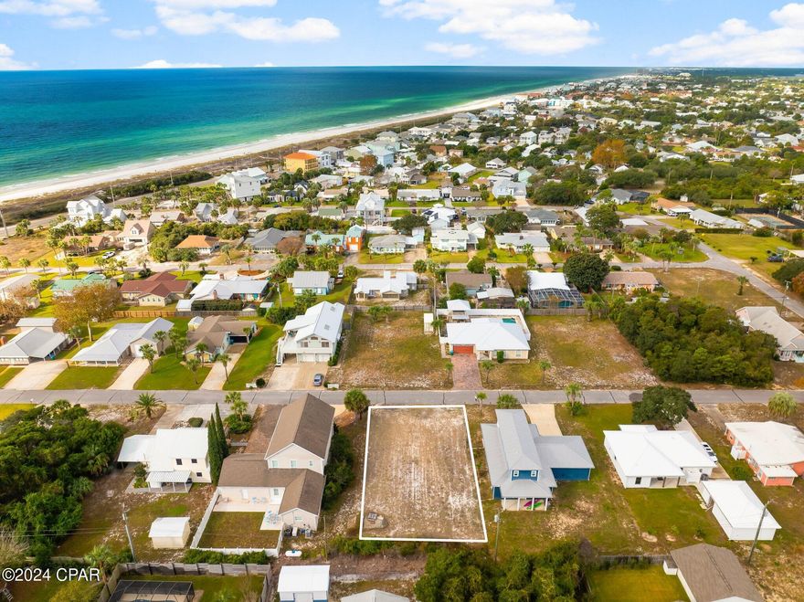 Build the beach home of your dreams on this exceptional gulf view lot located at 216 Monterey Ave in the sought-after Santa Monica neighborhood of Panama City Beach, FL. Positioned just a short walk from the pristine white sands of the Gulf of Mexico, this property offers the perfect canvas for coastal living at its finest. As part of the Santa Monica community, you'll enjoy access to a private, gated, and dedicated beach reserved exclusively for owners and their guests. This lot is high and dry! 
Surrounded by vibrant local attractions, your future home will be in close proximity to the best of what Panama City Beach has to offer. Spend your days indulging in waterfront dining, shopping at Pier Park, or exploring exciting new destinations like the upcoming Topgolf. Whether you prefer a relaxing day on the sand or an afternoon of adventure, this property puts it all within easy reach. Don't miss your opportunity to create your own piece of paradise in this highly desirable neighborhood.