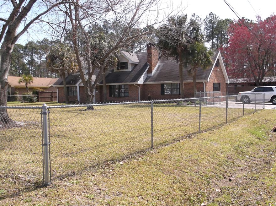 This is a large, brick home with fenced yard, detached carport, pool, pool house, outdoor kitchen, exercise room, living room with fireplace, dining room, family room, stainless steel appliances, washer & dryer connections, central heat & air and pool service/water/sewer/garbage are included - has well water.  View the home now/ready to move in soon.  Please no pets