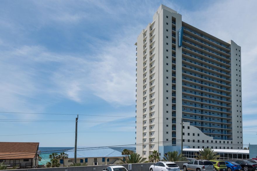 7th Floor 3bd/3ba end unit offering fantastic views of the Gulf of Mexico. This nicely furnished condo was just recently painted, new wood-like vinyl planks in Living and Dining area, new carpet in bedrooms will be installed on Sept. 25. Enjoy the balcony views as you grill on your own private electric grill. This unit also has it's own large storage space just outside the front door. Sterling Breeze amenities include: state-of-the-art fitness center, poolside wine bar, 2,000 sq. ft. heated pool and hot tub and fire pit. Sterling Breeze is conveniently located just 1/4 mile west of Pier Park and just a short drive to Northwest Florida Beaches International Airport.