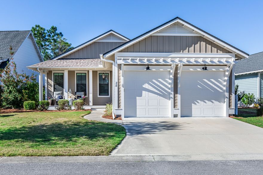 Impeccable home in WaterSound Origins. Located on one of the Best lots in the Winter Garden section with mature landscaping and bordering green space with all nearby construction finished. This home offers a quiet and quaint setting with unparalleled privacy. As you walk thru this home you will notice the attention to detail, numerous upgrades and a great floor plan. Exquisite finishes, soothing colors, plenty of windows and natural light make this a very comfortable and easy living home. Solid surface floors throughout, fireplace in living room with gas logs and v-groove wood walls in the entry foyer give this home that comfortable cottage feel. The gourmet kitchen boasts quartz countertops, stainless steel appliances, gas cooking, dry bar with glass door cabinets and a dual

zone wine an beverage cooler along with a spacious pantry. Additional features include plantation shutters thru out, upgraded lighting and all
bathrooms feature, quartz counter tops, tiled showers and tub with rimless glass enclosures. Set up with everyday enjoyment
and entertainment in mind, the home is set up with surround sound speakers in the living room, dining room, master bedroom
and screened porch. The screened porch over looks community green space and has a natural gas connection right outside to
connect your grill.(Watersound Origins homeowners are able to access the fitness center and seasonally heated community
pool, as well as dock access at neighboring Lake Powell. Enjoy breakfast or lunch at the Watersound Cafe, located at the
Village Commons. Watersound Origins also connects to the Panama City Beach Conservation Park via a 5 mile long trail.
Watersound Origins offers plenty of options for the nature and beach lovers alike! Spend your days kayaking, paddle boarding,
biking, running or walking along the Watersound trail. Located a short distance from Scenic Highway 30A there are endless
dining, event and local shopping options and attractions.
