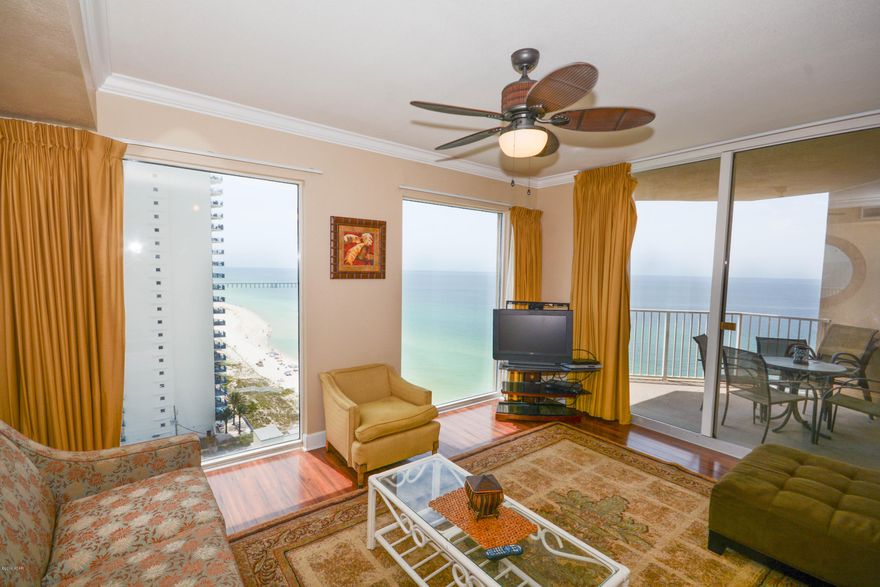 LARGE STORAGE UNIT INCLUDED,(9') Bunks in the hall, great coastal views and your own private corner of the world.  This is what you get in this darling Tidewater Beach gem.  Enjoy all of the amenities of this outstanding property.  2 out door pools, indoor pool, large exercise area, 2 game rooms, roman spa, onsite restaurant, Tiki bar and a little sundries shop right on the premises.  This owner just put on a rental program but the projections are great.COULD BE THE RENTAL MACHINE YOU ARE LOOKING FOR!