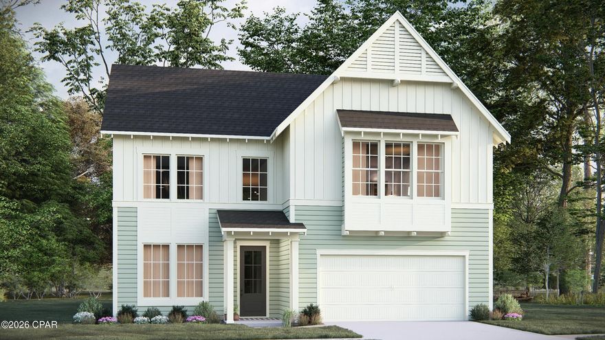 The Azalea plan built by Harris Doyle Homes is now offered in Breakfast Point East! This spacious home offers 4 bedrooms plus a loft, formal dining room, and 3-Car garage. In addition to the indoor living space, there is a large outdoor lanai overlooking a stunning conservation and pond view. The main level primary suite features a large tile-to-ceiling shower, dual vanity, and walk-in closet. The open island kitchen has a large island for casual dining, or you can entertain elegantly in the adjacent dining room. New home plans built by Harris Doyle Homes start at $432,000 in Breakfast Point East!