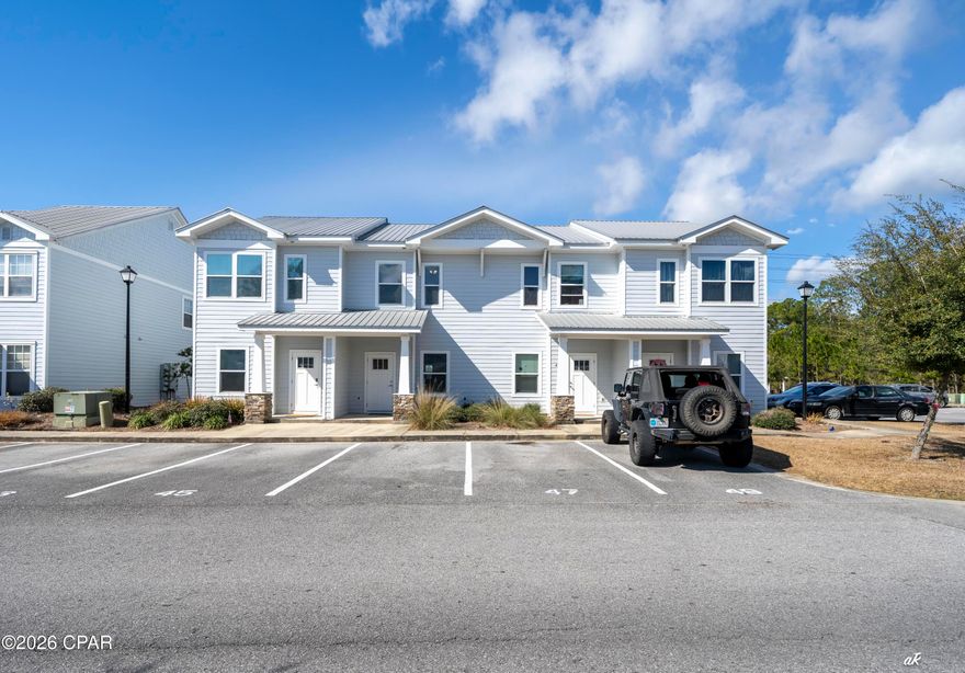 Two bedroom townhomes in the Verandas at Freeport rarely come to market and provide affordable entry level pricing with custom finishes. This townhome boasts 1152 square feet with both bedrooms upstairs. This townhome has a metal roof, stainless steel appliances, granite countertops, 14 seer ac unit, open floor-plans, craftsmen style trim, Sherwin Williams paint, and much more! The Verandas provides you with peaceful serenity for those who want to live close to the beautiful beaches of South Walton without having to deal with the massive crowds and busy streets. Living at The Verandas will put you 15 minutes away from the beach, 20 minutes away from the major shopping and entertainment destinations and 30-40 minutes away from Eglin AFB.