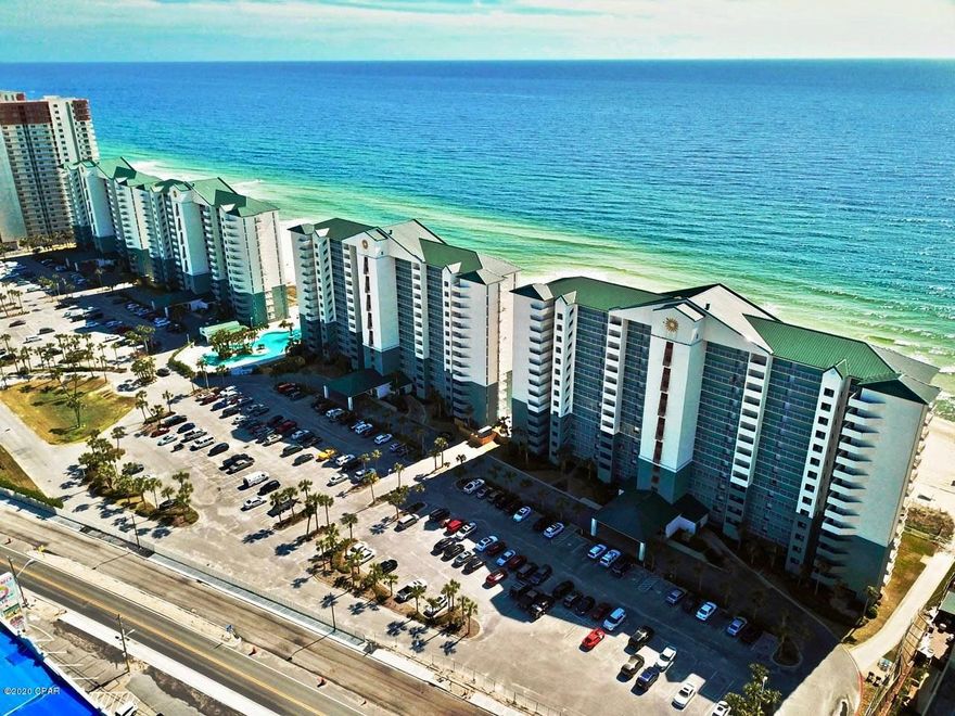 CURRENTLY UNDER CONTRACT SELLER ACCEPTING BACKUP The Fun Begins in this immaculate condo with Living/Dining and Master Bedroom overlooking spectacular views with unforgettable sunsets, white sandy beaches and emerald water. Attention Investors! This fully furnished property is Rental Ready with a good Cash Income in one of the most popular Resorts on the beach. You will be amazed at how large this condo feels with all the open glass. The Resort boasts 2 heated pools and one Lagoon style with the convenience of a bar and grill. Exercise while overlooking the waves rolling in.  Walk to to restaurants and shops. Gated with 24 hour security and plenty of parking for your convenience. Condo has newer refrigerator, microwave and entrance door .Age, sq ft, room sizes aprox.