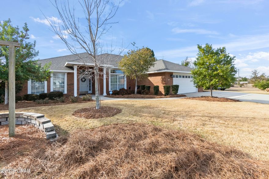 All sizes are appx taken from tax rolls///
Super nice custom built brick home only one block/ 300 ft from the water/Beach Drive.  4br/2.5ba beautiful immaculate home--4th bedroom could make a fantastic office if wanted to use or use as a bedroom with closet.  Formal Dining with wood floors, new wood floors in large great room with gas fireplace that opens to a large covered patio and extended deck.  All bedroom have new plush carpet with heavy padding.  Large kitchen with loads of beautiful custom cabinets with built in China cabinet in eat n Breakfast area.  Luxury Black GRANITE counter tops and splash guards make this kitchen special.  Home has beautiful flower beds in from and back yards-- Only minutes from down town area of Panama City and/or St. Andrews --loads of shopping and restaurants!!!  If the man of the house wants to please the wife--THIS IS A MUST SEE!!!