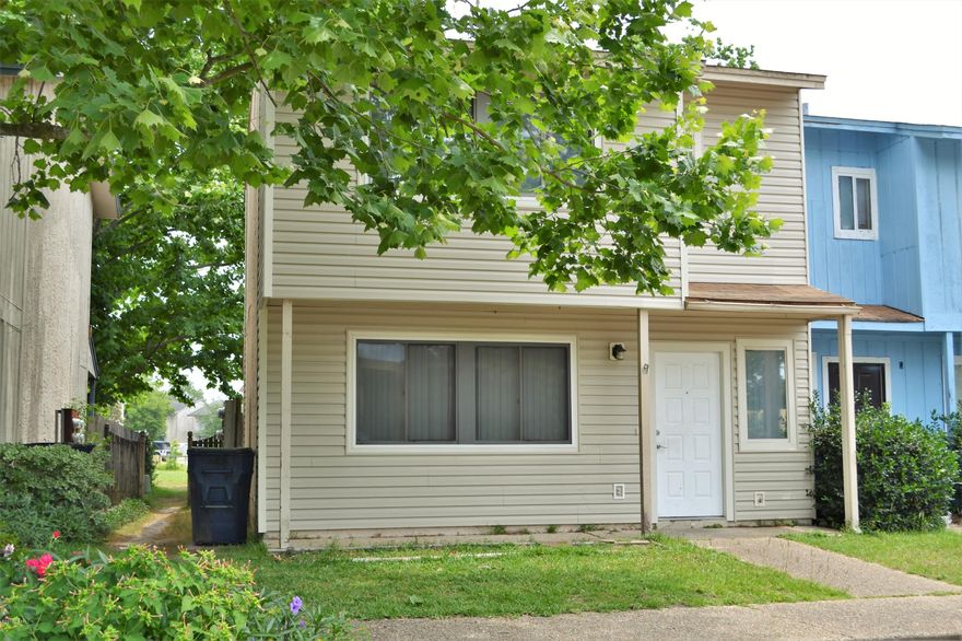 CENTRALLY LOCATED TOWNHOUSE in a SIDEWALK COMMUNITY!! The interior of this home features 3 large bedrooms, 2 full bathrooms (all upstairs), 1,401 SF, a 1/2 bathroom downstairs, a quaint kitchen with an XL walk-in pantry and an interior laundry room. The spacious living room has a gas fireplace, a built-in bookcase with cabinets and an adjoining dining area with breakfast bar. The 15x12 master bedroom is large enough for King Size furniture. The exterior features a privacy fenced backyard with double back gate, a 16x12 workshop with electric, and a back alley access so that you can park your boat in the backyard. Space and Affordability! Good School Zone! Call today for your own private showing. All ages, sizes and measurements are approximate; buyer to verify if important.