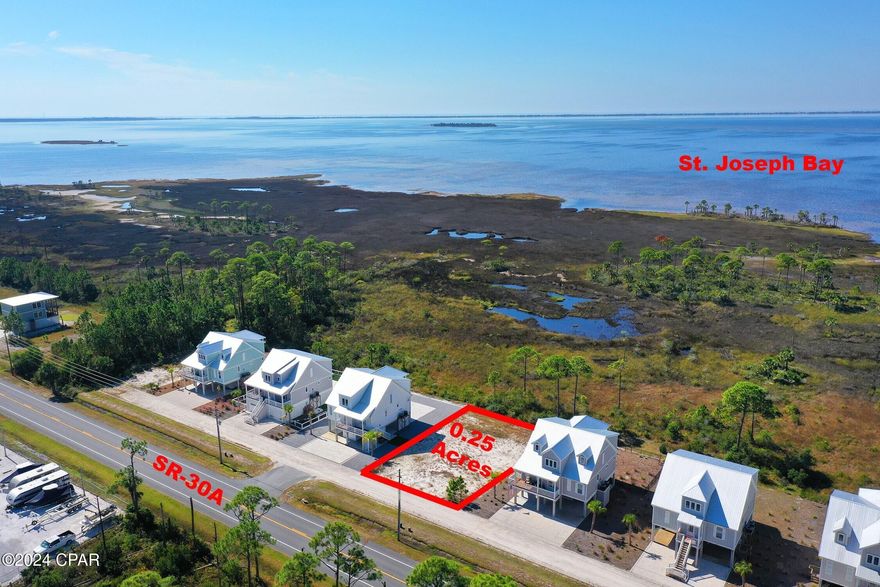 Discover a rare opportunity to own a stunning property that offers breathtaking views and picture-perfect sunsets. Ideally located just minutes away from downtown Port Saint Joe and beautiful Cape San Blas, this prime piece of land is perfect for building your dream forever home.  Alternatively, capitalize on the area's high demand for rentals and generate a steady income with your investment.  With a brand new private community boardwalk built to the St. Joseph Bay you can fish, swim or put your kayak in!  Don't miss out on the chance to create a lifestyle surrounded by natural beauty and convenience—seize this opportunity today!