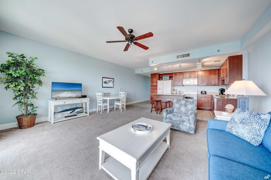 Have You Been Looking For A Condo At the Beach?  Look No Further!  This Spacious Residence Offers 1BR 2BA + Bunk Room & Can Easily Accommodate 6 People & Is Being Sold Rental Ready With New HVAC & Refrigerator. Laketown Wharf Resort Is In The Heart Of All The Fun & Excitement In Panama City Beach Just Steps Away From The World's Most Beautiful White-Sand Beaches, Shopping, Dining & Entertainment. This Beachside Resort Offers Unparalleled Amenities With Convenient Beach Access, 5 Unique Pools, A Kids Funscape Playground, Splash Bar & Grill, Gulf View Fitness Center & Covered Garage Parking. Laketown Wharf Offers A Variety Of Views Including The Gulf Of Mexico, Lake & Golf Course. Enjoy The Nightly Fountain & Light Show & Market Shops Along The 52,000 Square Feet Of Lakefront Boardwalk.