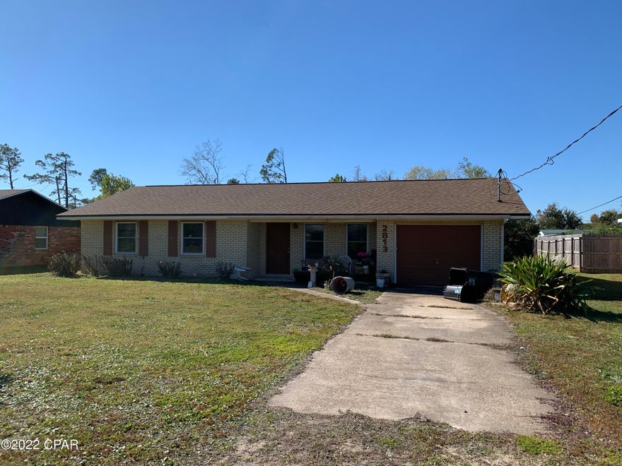 All brick ranch style home in central Panama City.  Home has updated roof and windows.  Home is on well and septic.  Water and sewer is available, if Buyer would like to be connected to the city.  Home is in need of some TLC but could be turned into a really cute home.