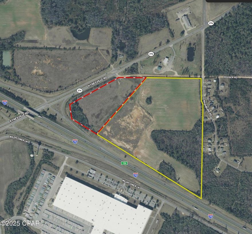 15 acres in the corner of the NE quadrant of
 I-10 and Hwy 276.