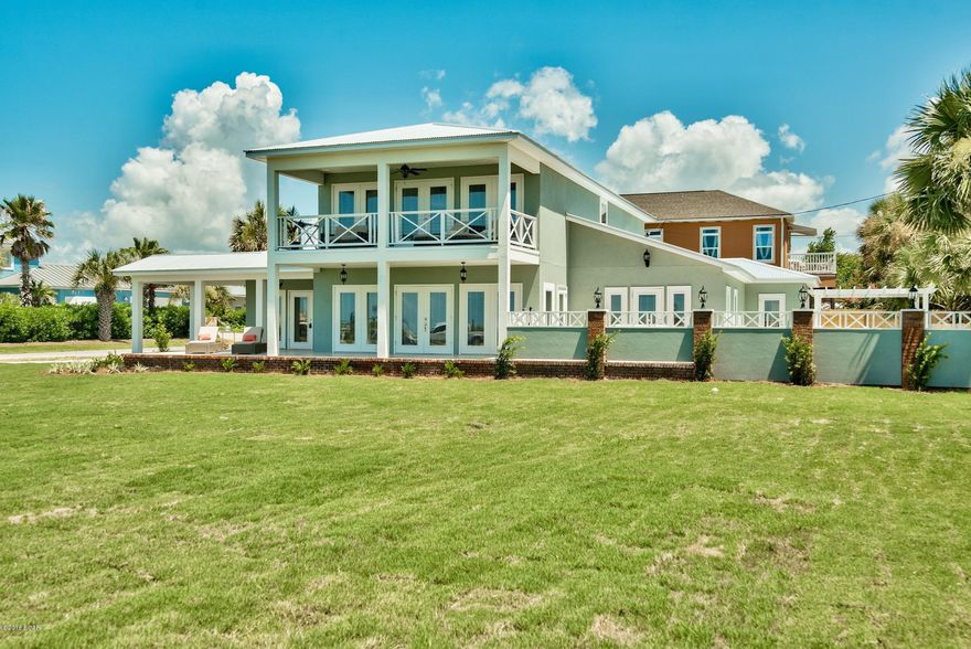 JUST REDUCED! SELLER SAID TO MOVE IT. Completely rebuilt from the ground up and with a second floor for over 3500 Square foot of living space with 5 bedrooms, two lofts and 6 baths that sleeps 19 with new custom bunk room. Upgrades include custom kitchen with 14'island bar and custom cabinets.  upgraded Stainless appliances including gas range and Samsung Family Hub Wifi Refrigerator and NG Stove. Two high efficiency tankless hot water heater systems, High Efficiency HVAC (3 Units) and custom Built Enertainment Center.  Outside, you will find a brand new Cox built Pool, with NG heater, pergola, pool bar and outdoor furniture and 2 private courtyard as well as oversize front porch. Also the courtyard has a fire table, outdoor furniture and a full new landscaping package