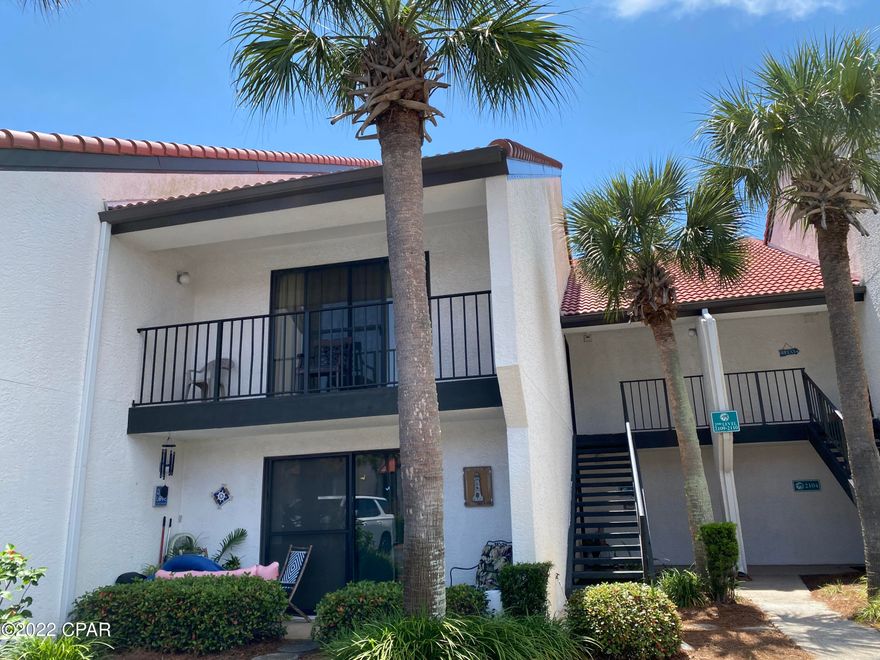 CURRENTLY UNDER CONTRACT, SELLER ACCEPTING BACKUP OFFERS - Immaculate 2nd level Golf Villa in the beautiful Edgewater Beach & Golf Resort. This tastefully decorated condo offers 2 large bedrooms, 2 full bathrooms and sleeps up to 8 guests. Edgewater is one of the best known full service resorts that offers more amenities than any other condo on Panama City Beach. Within the 110 acres along the Gulf of Mexico, there are 12 swimming pools including the famous 'lagoon pool', a 9 hole executive golf course, a full tennis club and pro shop with 6 courts, fitness center, spa, beachfront dining, hot tubs, sun decks, salon, market, gift shops, shuffleboard, basketball and much more. The Kids Adventure Club includes splash pad, arcade and scheduled events.  There is a cross walk and shuttle service other. Owners are even privileged to unlimited golf at the onsite course. Edgewater is a gated resort with 24 hour security. This unit is ready to move in and is currently on the on-site rental program, with great potential rental income. Call to see today!
