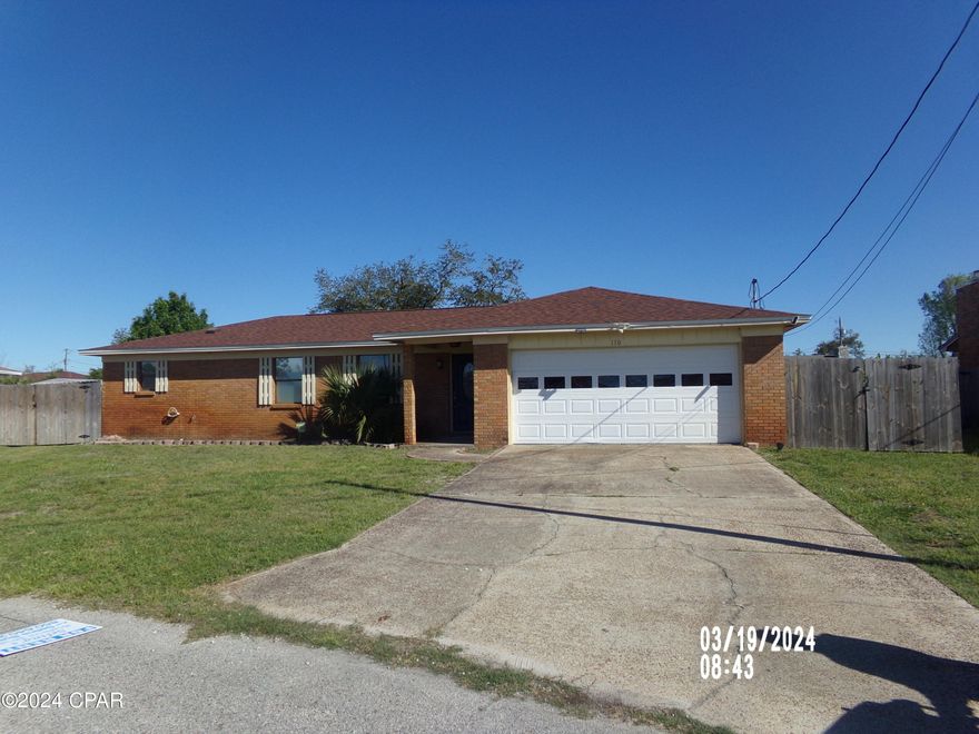 Nice 3/2 Brick Home located minutes from shopping, dining and TAFB. All measurements, zoning, and sizes are approximated please verify if important. Home includes yard service. Also, owner might be willing to take a small dog only.