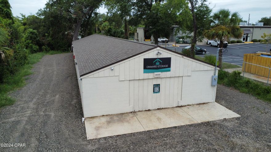 Prime Investment Opportunity in the heart of St. Andrews!  This concrete block storage facility includes 18 units plus a 5'x10' office room.  The 18 units are comprised of sixteen 10'x15' units, one 10'x25' unit, and one 10'x30' unit. The building has recently had significant landscape upgrades completed including trimming and cutting back trees and brush to the property lines, new asphalt millings leveled around the entire building, and a new fence to the north side of the property. Owners are licensed Realtors in the State of Florida.  Contact us today for more information on this building!