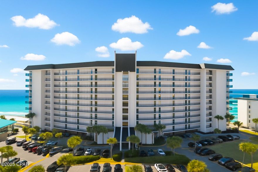 Exceptional New Price! This beautifully updated 2-bedroom, 2-bath condo in Tower II is brimming with comfort and charm. The renovated kitchen is a true highlight, featuring crisp white shaker cabinets, granite counters, newer stainless appliances. There is plenty of storage—including a large owner's closet. Thoughtful updates throughout include newer furniture, a new A/C, new water heater, newer sliding glass door, a stylish dining room light, and more—so you can settle in and enjoy without a worry.
Step into the living room or out onto the balcony and take in the show: dazzling sunsets over the Gulf are your daily backdrop thanks to the west-facing views. Being on a lower floor makes coming and going easy while still offering those perfect water vistas.
Life at Edgewater means free golf for owners on the 9-hole, par-3 onsite golf course, lounging by one of 11 sparkling pools (10 heated seasonally), let the kids enjoy the splash pad and waterslides, or unwind in one of 4 bubbling hot tubs. Stay active with the fitness center, par-three golf course, tennis, pickleball, shuffleboard, and basketball. When it's time to refuel, enjoy on-site dining at Oceans Restaurant or Paradise Pizza (seasonal), sip a cocktail at Shakers Bar (seasonal), or grab a Starbucks and a treat at Edgie's Corner Market.
This condo blends upgrades, comfort, and resort living—all with those unforgettable Gulf views. Located near shopping and restaurants on the east end of Panama City Beach. Book your showing today!