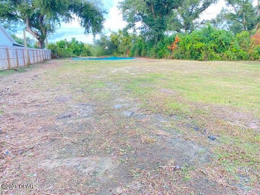 Nice large lot close to Panama City Mall about 10 miles to some of the world's most beautiful beaches. This lot does have an extant pool in place condition not explored it is covered. The former home on this location was noted to be on sewer and city water.