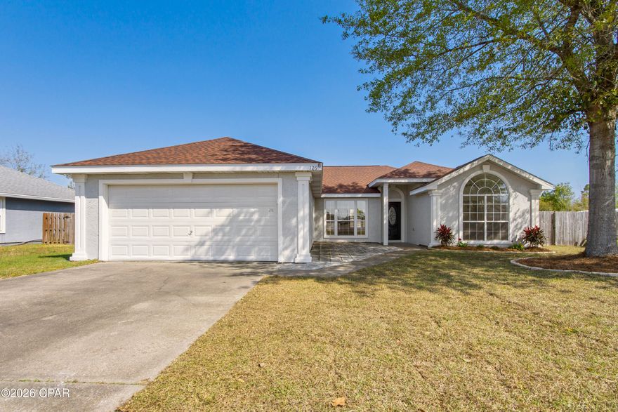 Charming, fully remodeled home in popular Brittany Woods--with NO HOA! This home has been completely updated inside and out, featuring new appliances, luxury vinyl plank flooring throughout, and beautifully renovated bathrooms, offering a clean, modern feel from top to bottom.
The open floor plan provides a spacious layout while still maintaining defined living areas, all enhanced by durable and stylish LVP flooring that flows seamlessly throughout the entire home.
The eat-in kitchen includes a pantry, dishwasher, range, and microwave, paired with updated finishes that make the space both functional and inviting. A cozy fireplace anchors the large living room, creating a warm focal point.
The master suite features an adjoining 9x8 flex room--perfect for a home office, nursery, or workout space. Double doors lead into the updated master bath and a spacious 7x8 walk-in closet. On the opposite side of the home, you'll find two generously sized bedrooms, separated by a guest bath and laundry closet. The front bedroom offers a beautiful cathedral ceiling.
Step outside to enjoy the privacy-fenced backyard, ideal for relaxing or entertaining. Brittany Woods is a welcoming neighborhood with sidewalks and a walking park at the entrance. Conveniently located near Walmart, schools, Tyndall AFB, and town--and best of all, no HOA restrictions or fees!